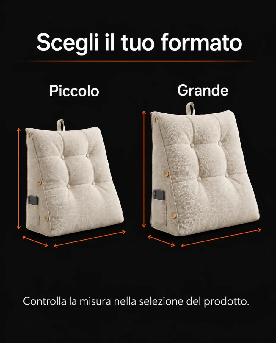 Cuscino da lettura trapuntato — Scegli il tuo formato; Piccolo