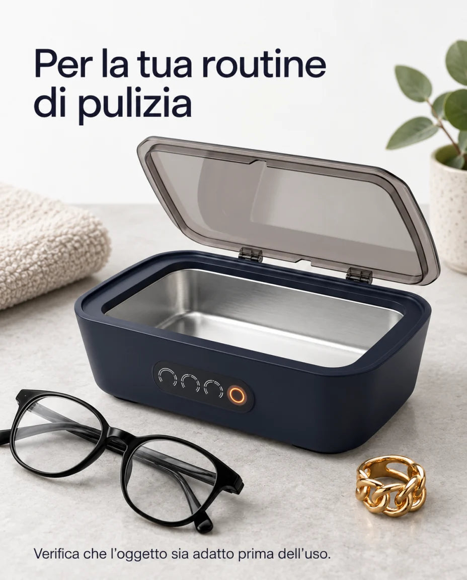 Per la tua routine di pulizia — Verifica che l’oggetto sia adatto prima dell’uso.