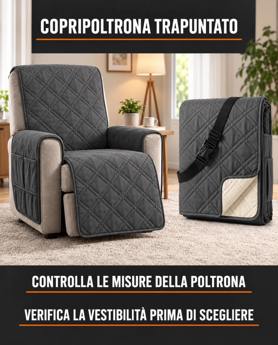Copripoltrona trapuntato
