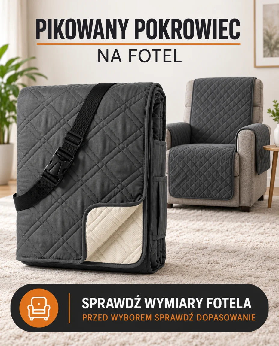 Pikowany pokrowiec na fotel