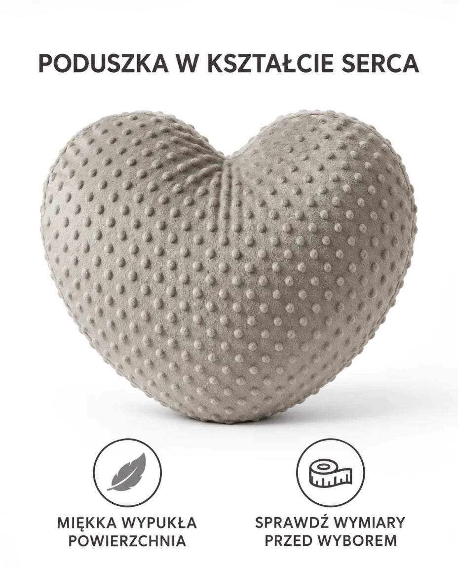 Poduszka w kształcie serca