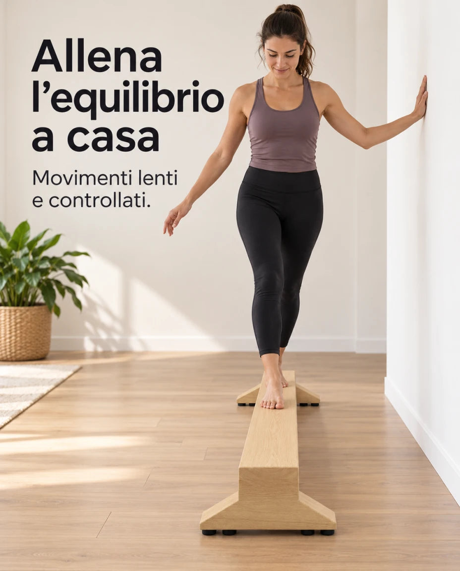 Allena l’equilibrio a casa — Movimenti lenti e controllati