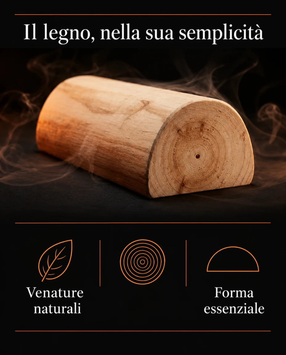 Il legno, nella sua semplicità — Venature naturali — Forma essenziale