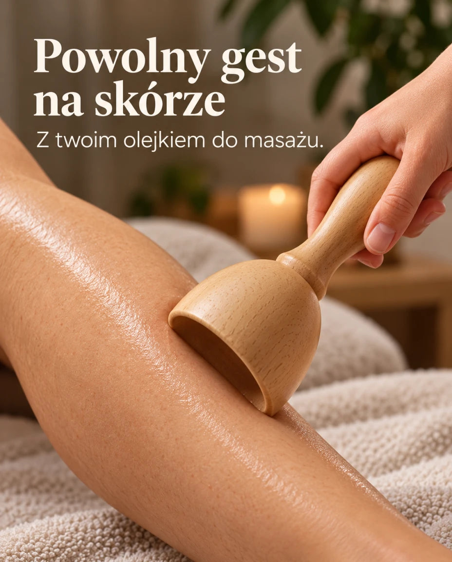 Powolny gest na skórze — Z twoim olejkiem do masażu