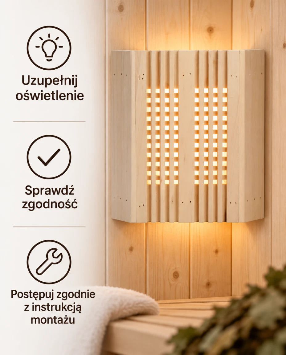 Uzupełnij oświetlenie — Sprawdź zgodność — Postępuj zgodnie z instrukcją montażu