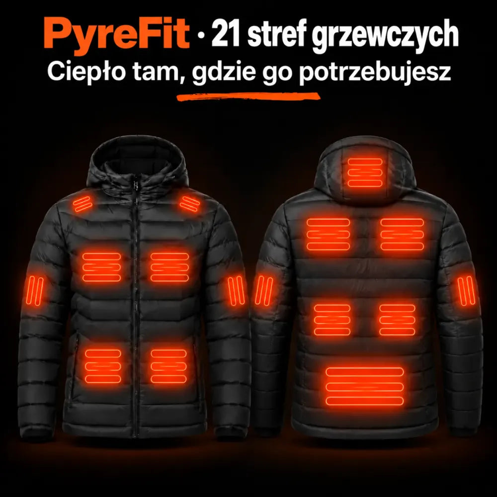 Strefy grzewcze kurtki PyreFit