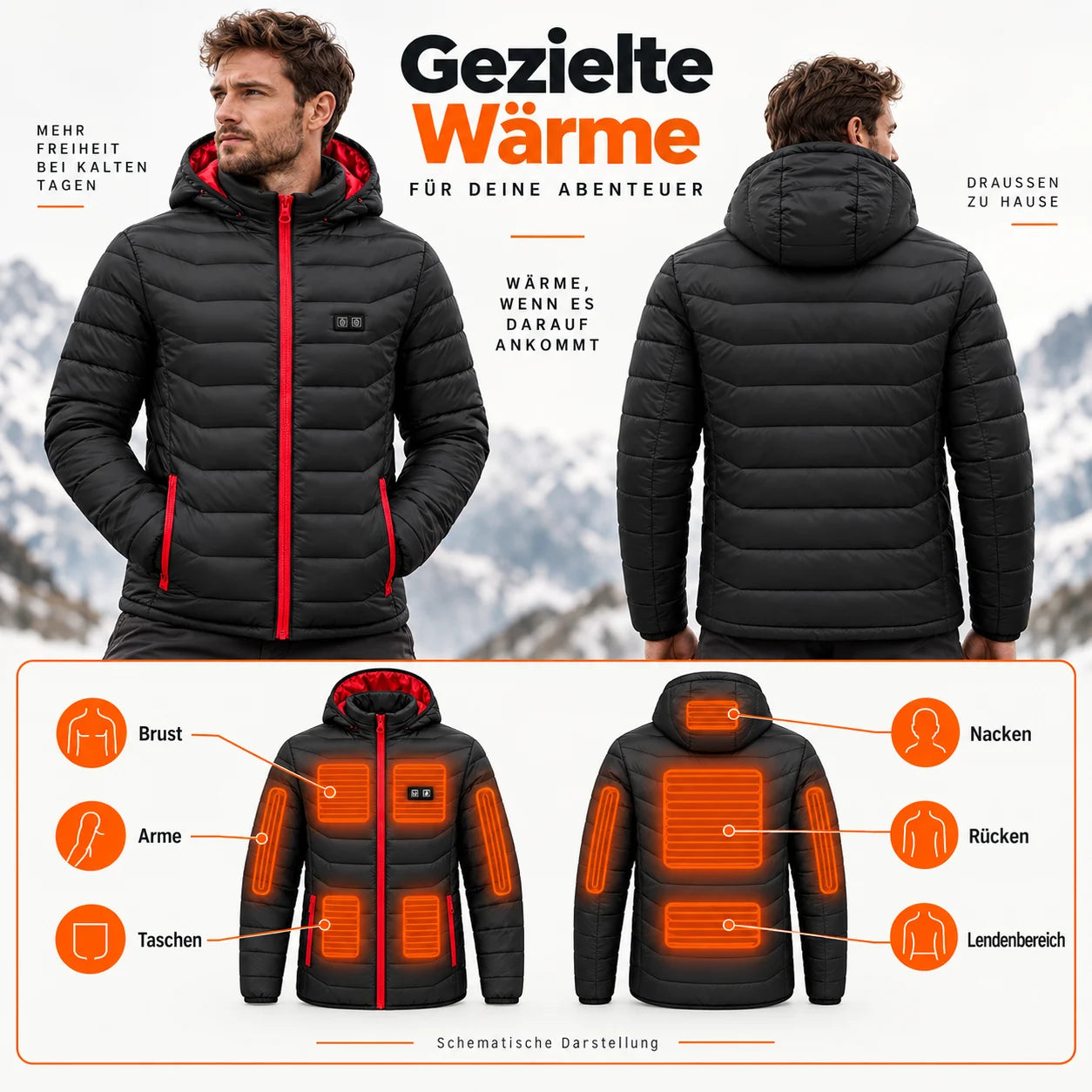 PyreFit Travina – Beheizbare Herrenjacke