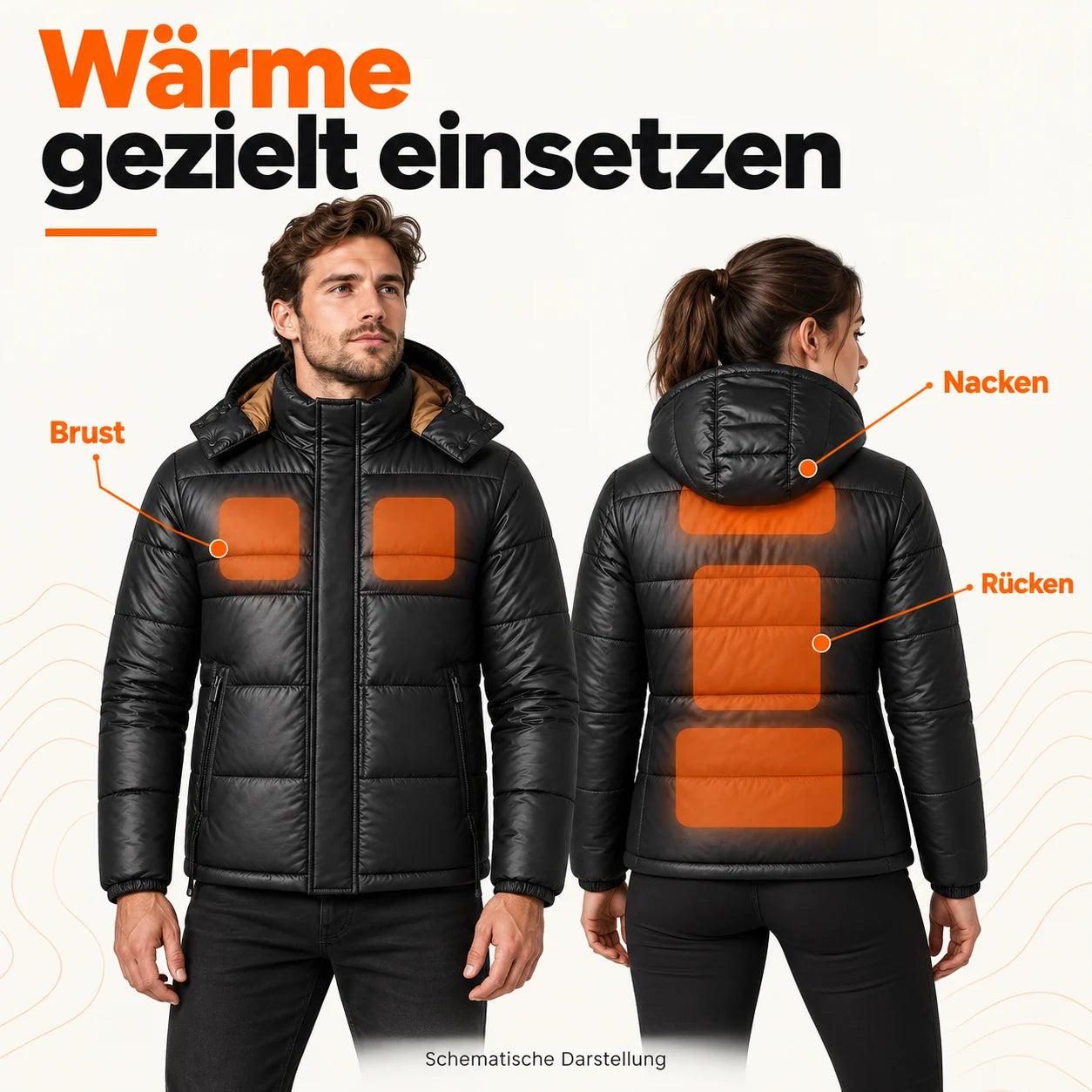PyreFit Norvia – Beheizbare Steppjacke für Herren