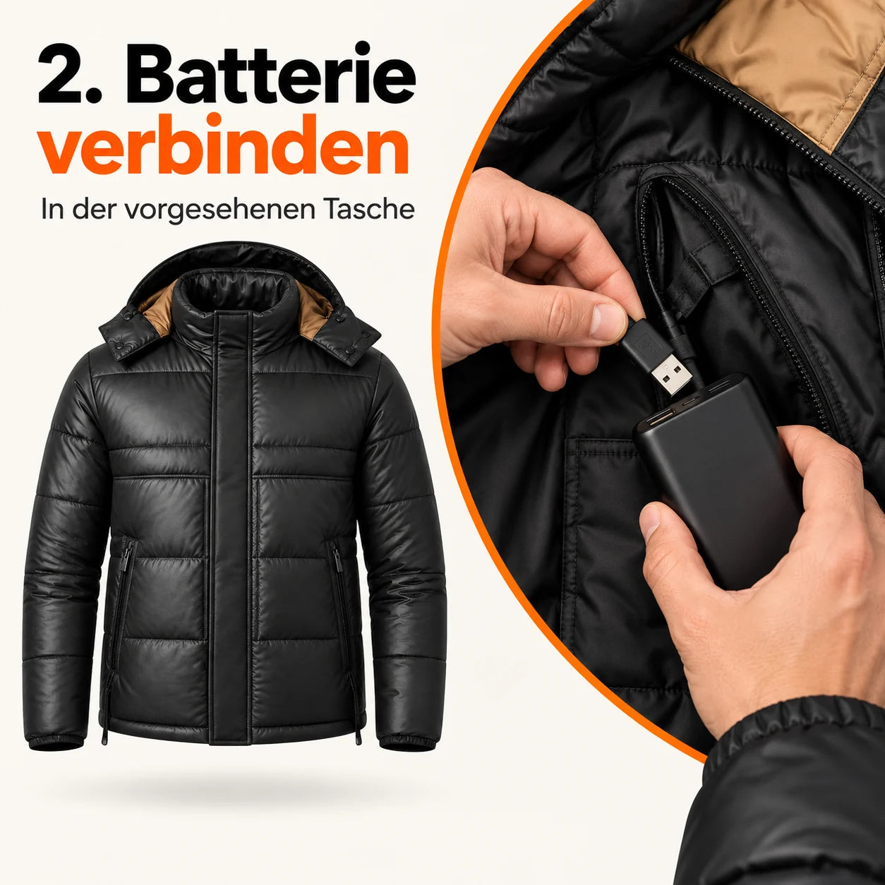 PyreFit Norvia – Beheizbare Steppjacke für Herren