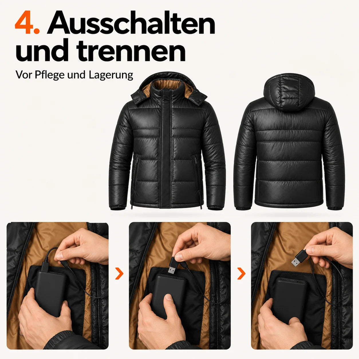 PyreFit Norvia – Beheizbare Steppjacke für Herren