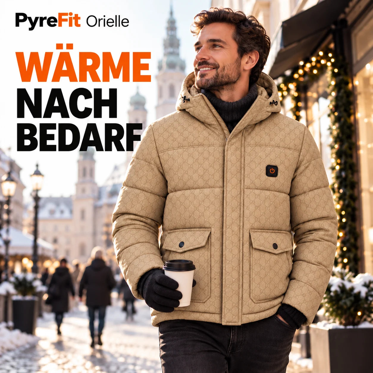 PyreFit Orielle – Beheizbare Herren-Steppjacke