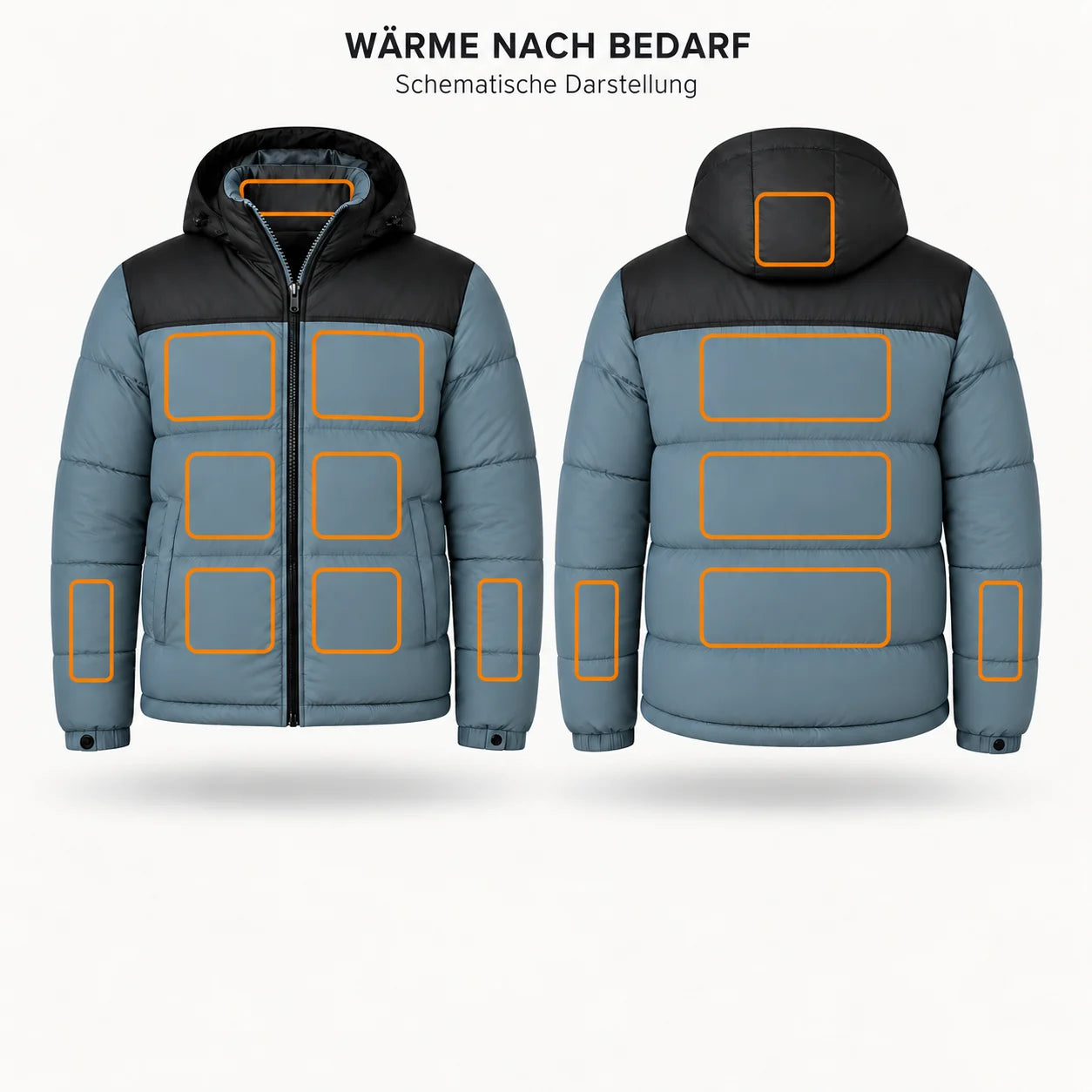 PyreFit Gletor – Beheizbare Unisex-Steppjacke