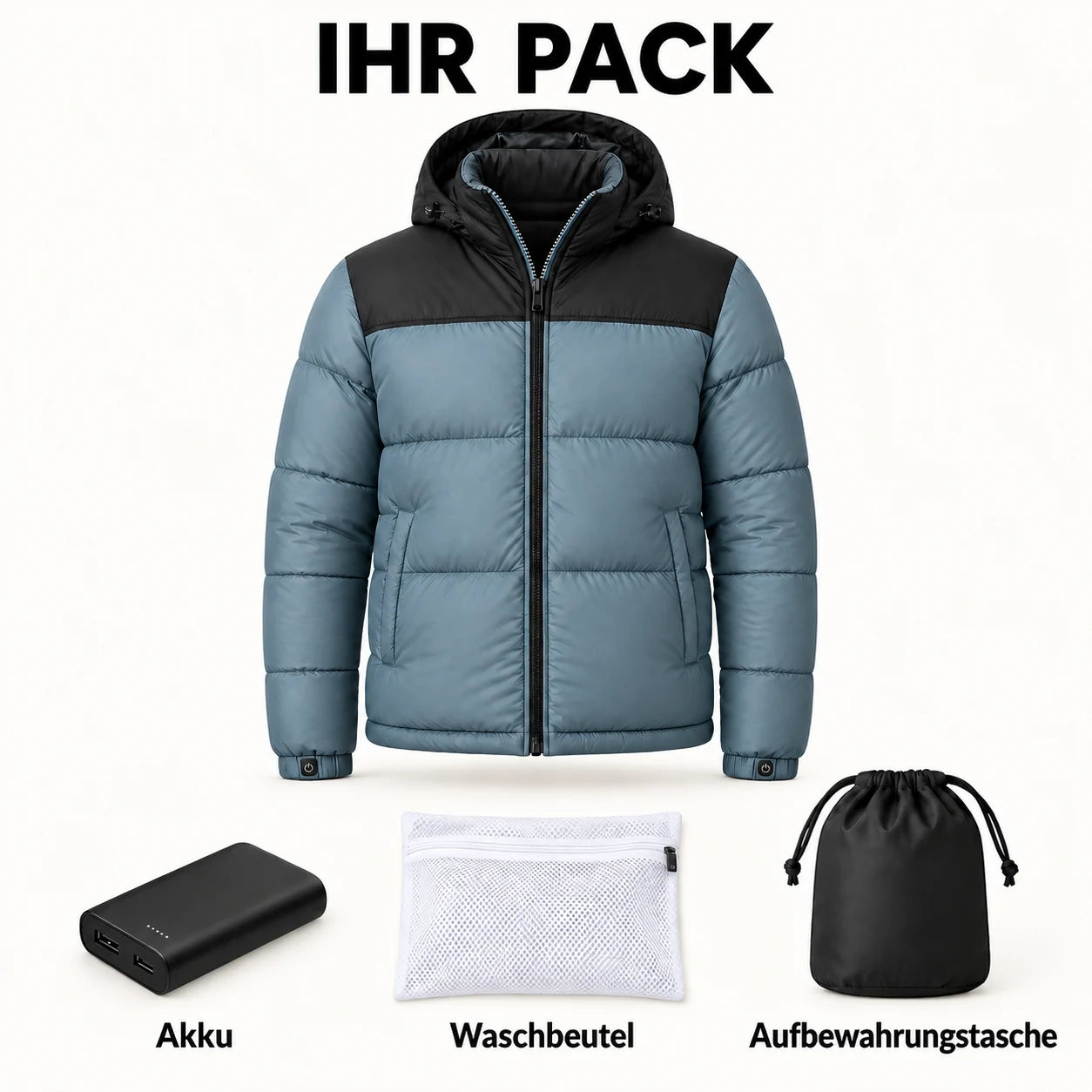 PyreFit Gletor – Beheizbare Unisex-Steppjacke