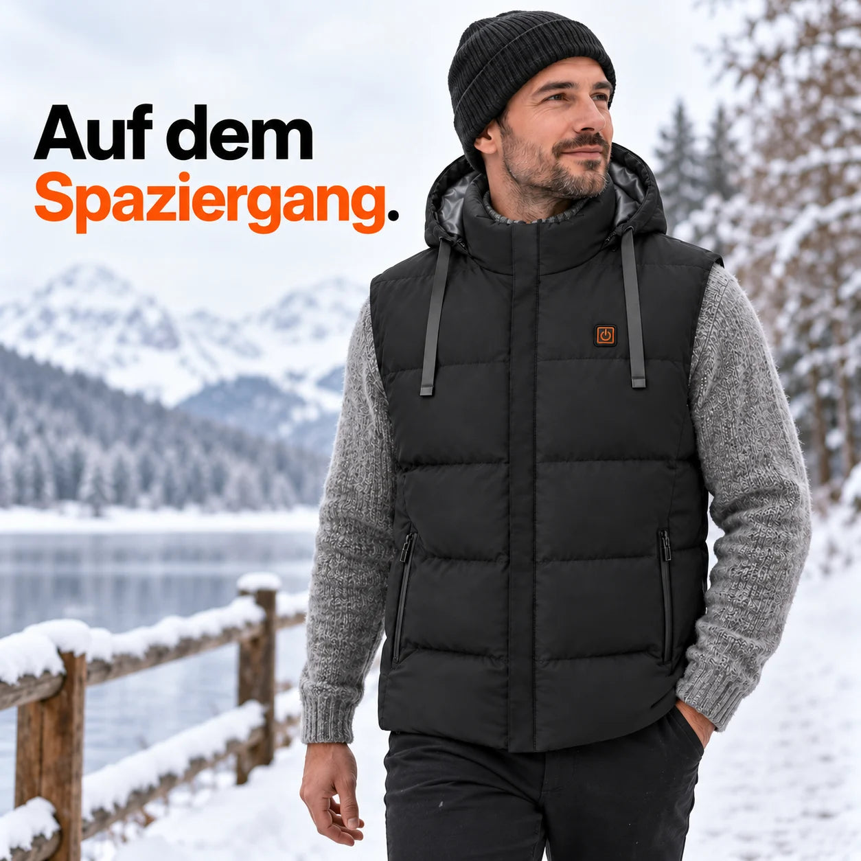 PyreFit Horizonor – Beheizbare Unisex-Weste mit Kapuze