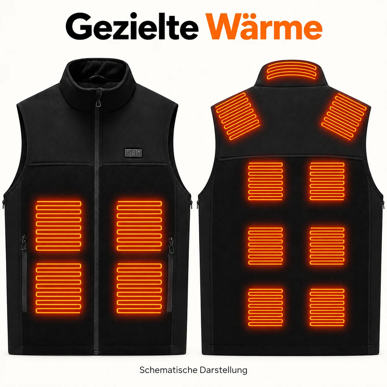 PyreFit Tarnor – Beheizbare Unisexweste mit verstellbarer Weite