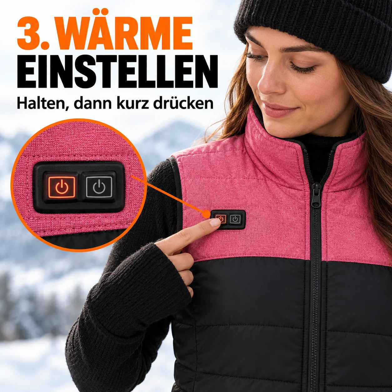 PyreFit Rundor – Beheizbare Unisex-Steppweste