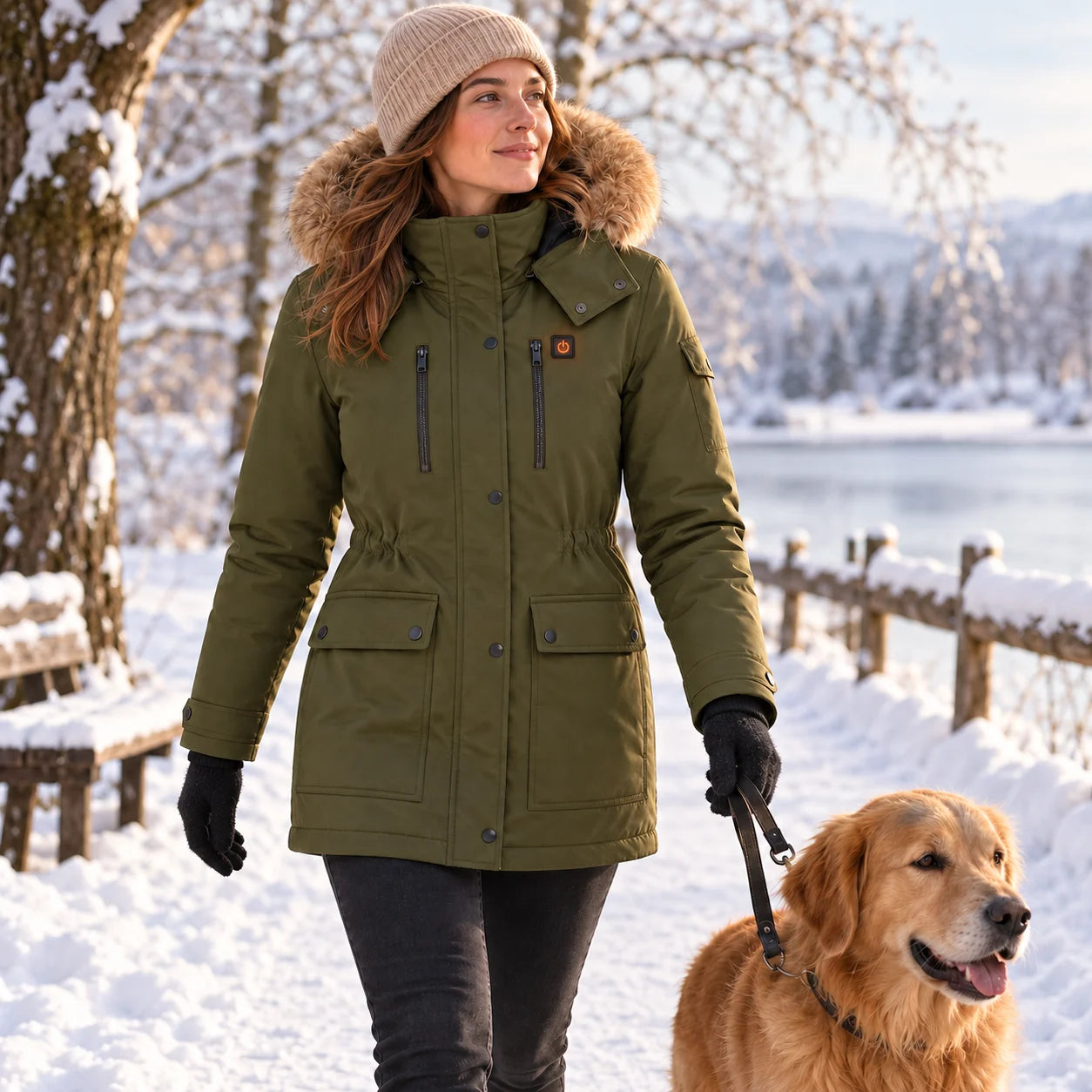 PyreFit Apexor – Beheizbarer Wintermantel für Damen
