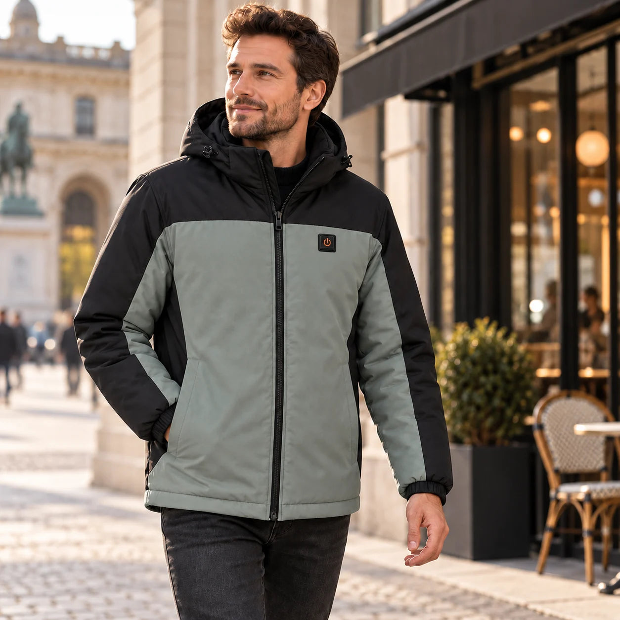 PyreFit Schiefer – Beheizbarer Unisex-Parka