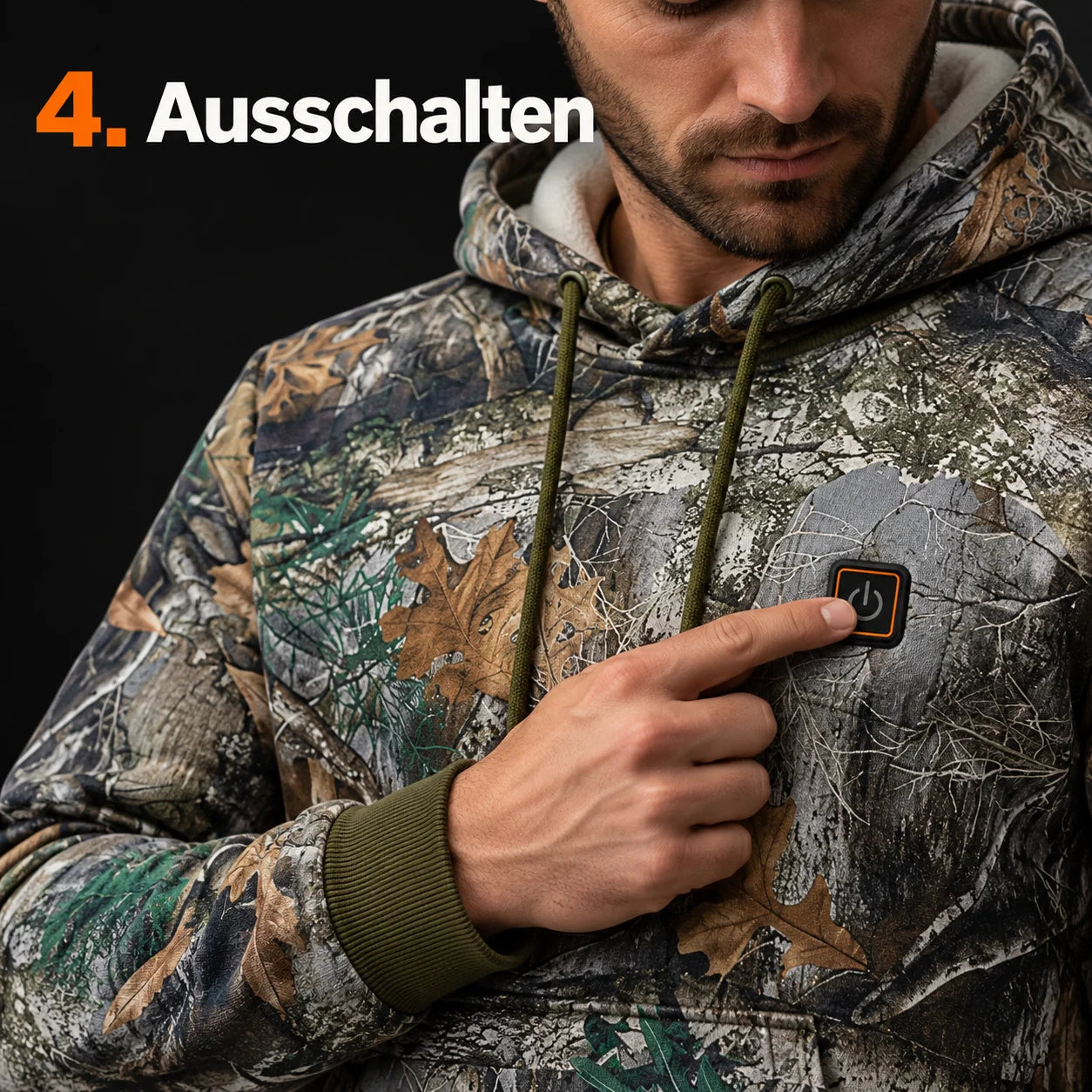 PyreFit Zippo – Beheizbarer Hoodie im Waldmuster