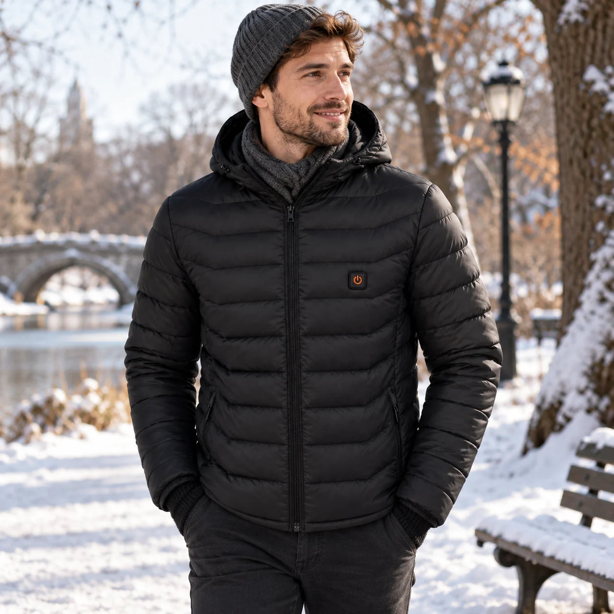 PyreFit Rangor – Beheizbare Herren-Steppjacke