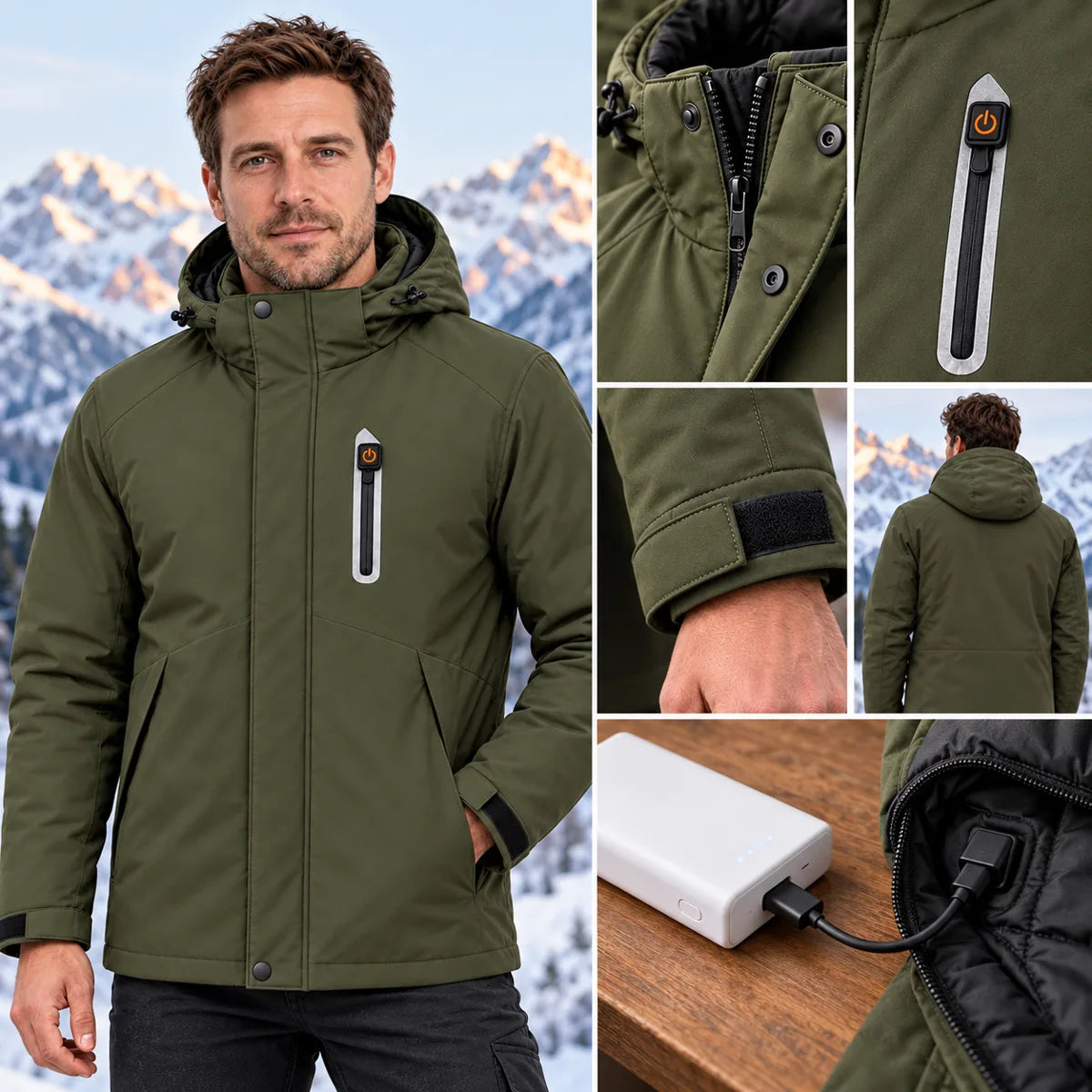 PyreFit Calvero – Parka riscaldato da uomo