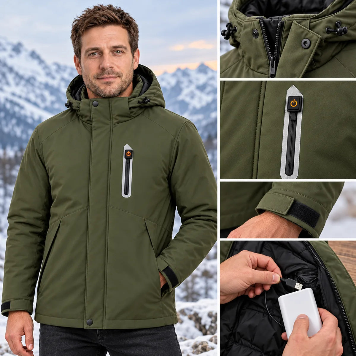 PyreFit Calvero – Parka riscaldato da uomo