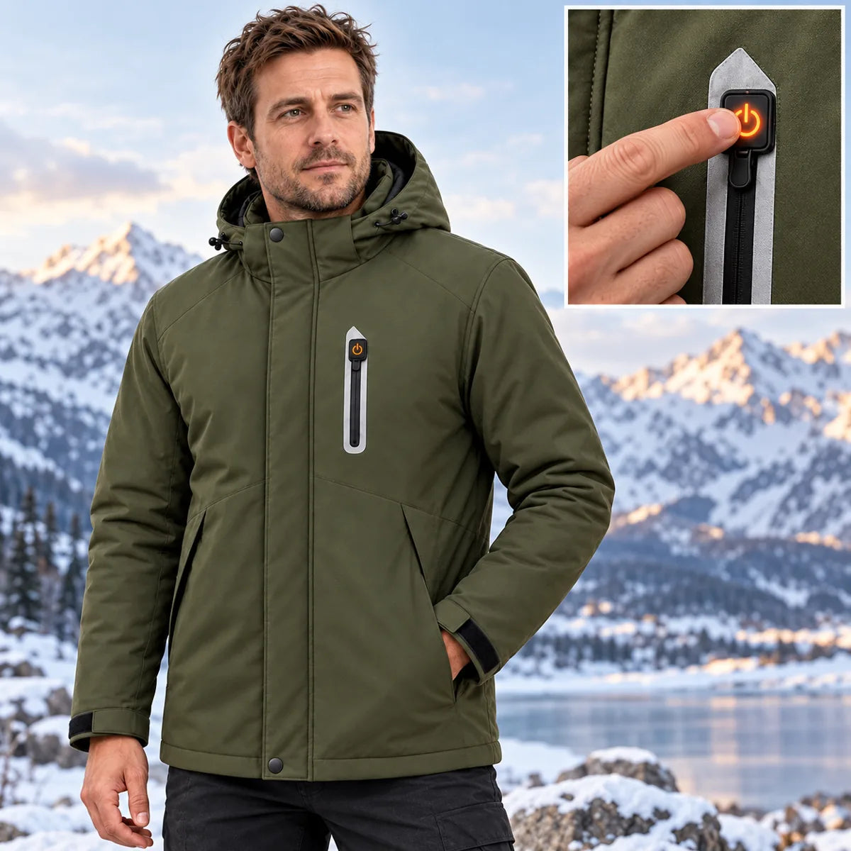 PyreFit Calvero – Parka riscaldato da uomo
