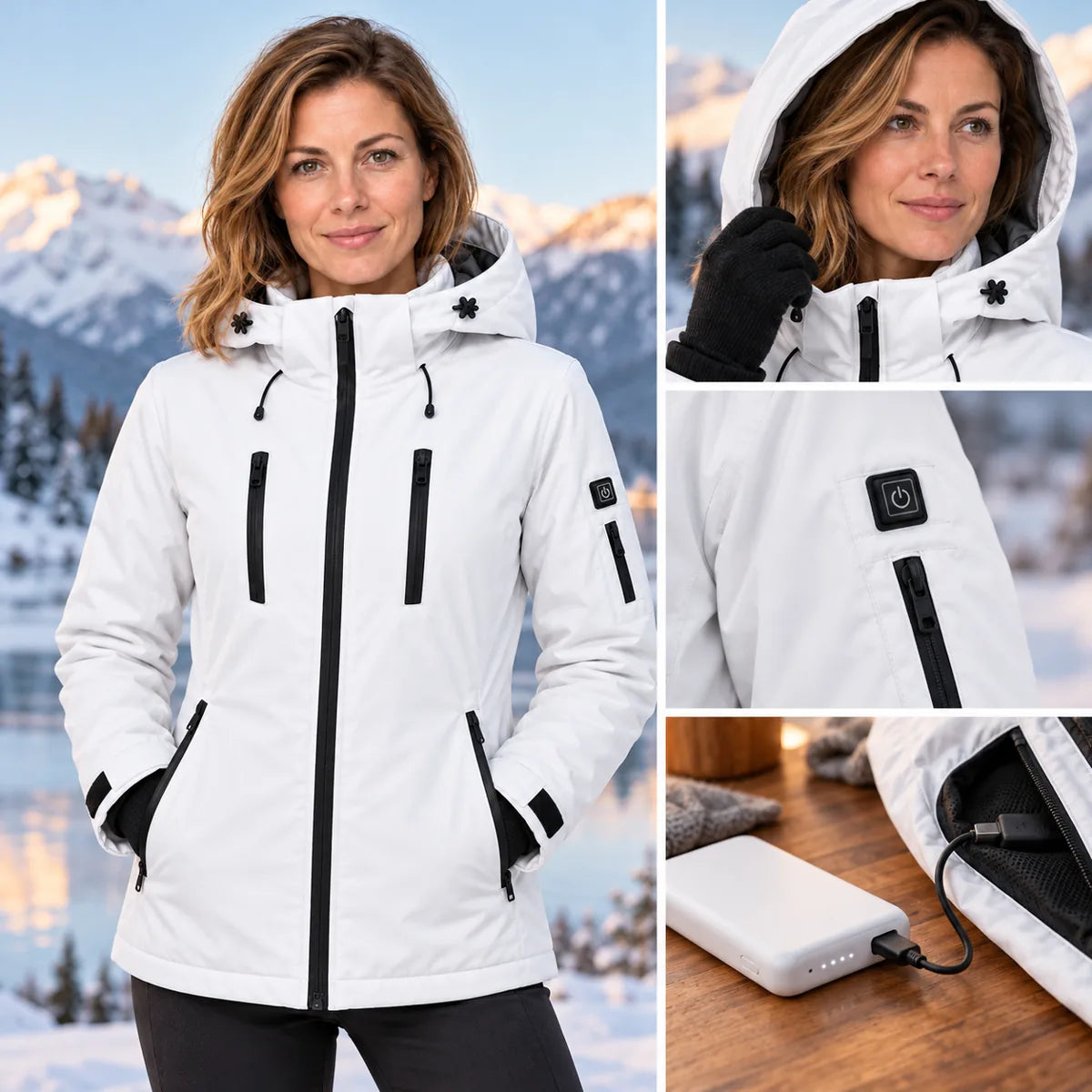 PyreFit Glacio – Parka riscaldato da donna