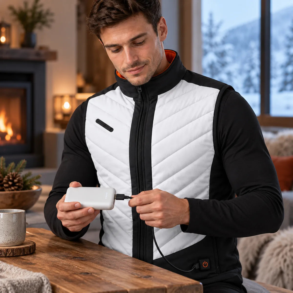 PyreFit Novaro – Gilet riscaldato sportivo da uomo