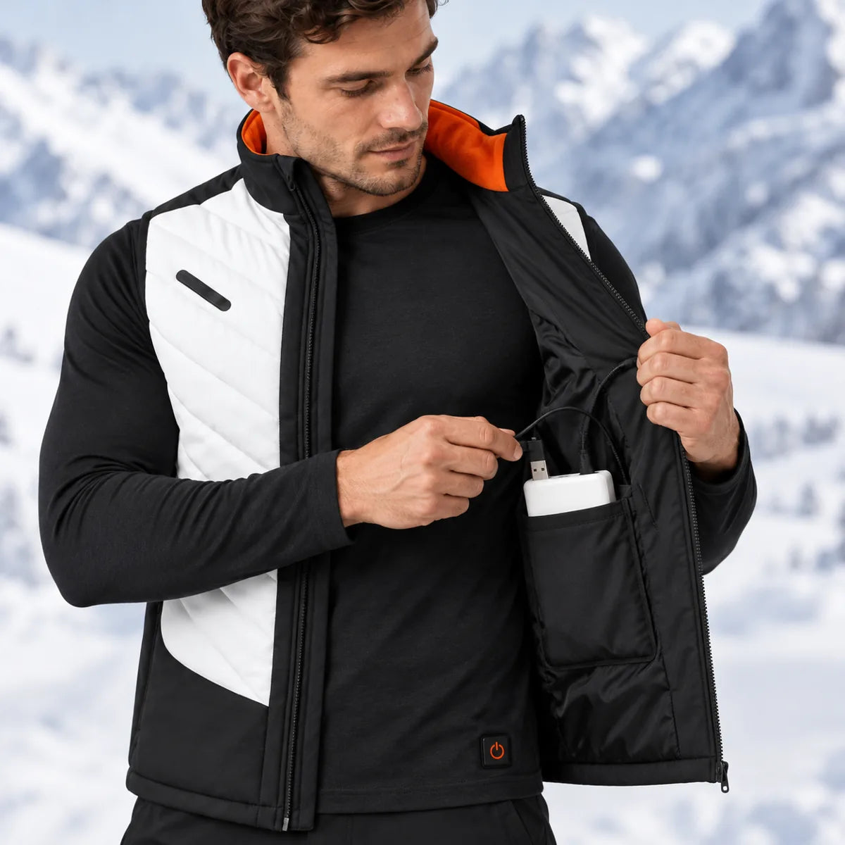 PyreFit Novaro – Gilet riscaldato sportivo da uomo