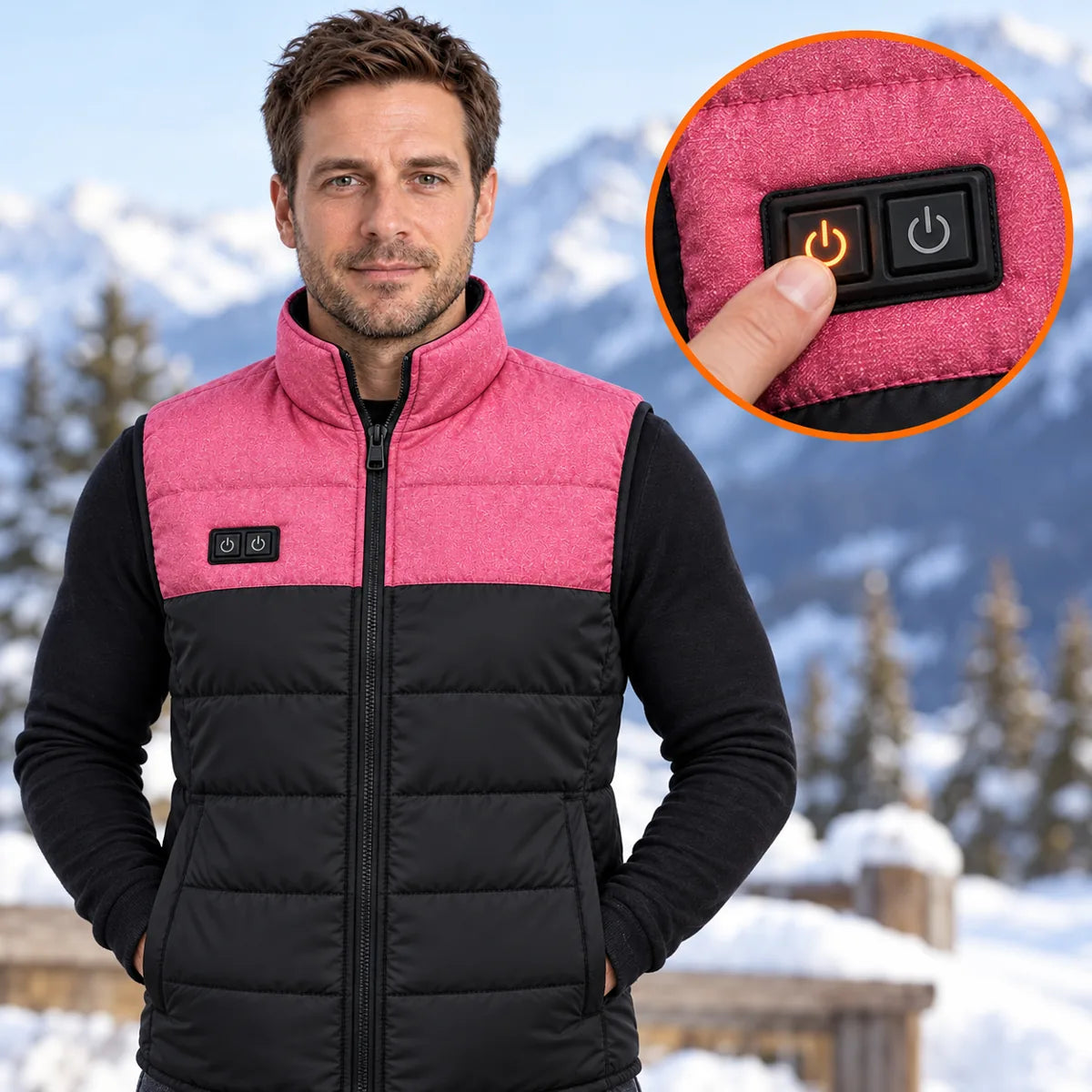 PyreFit Rundor – Gilet trapuntato riscaldato unisex
