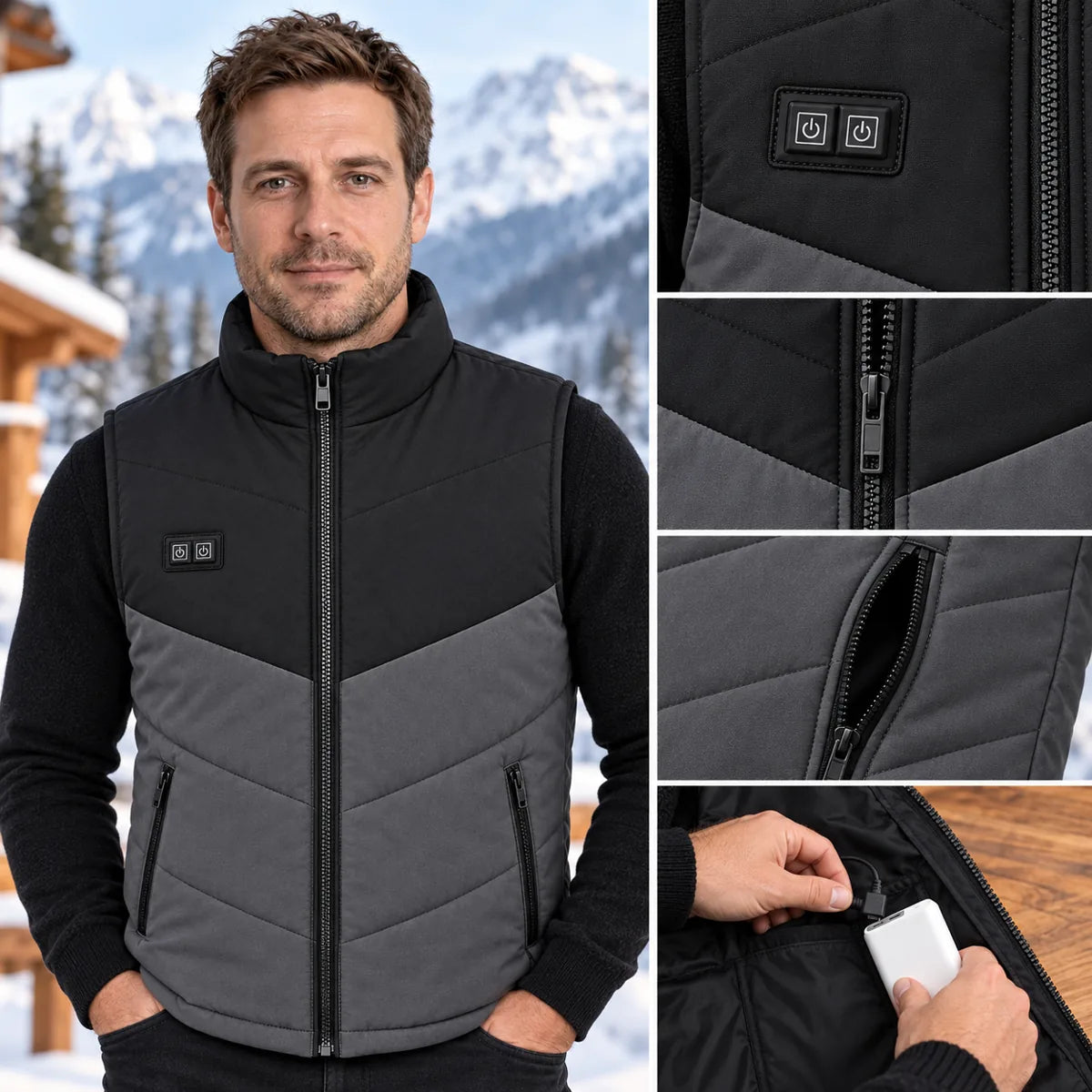 PyreFit Sherpor – Gilet riscaldato da uomo