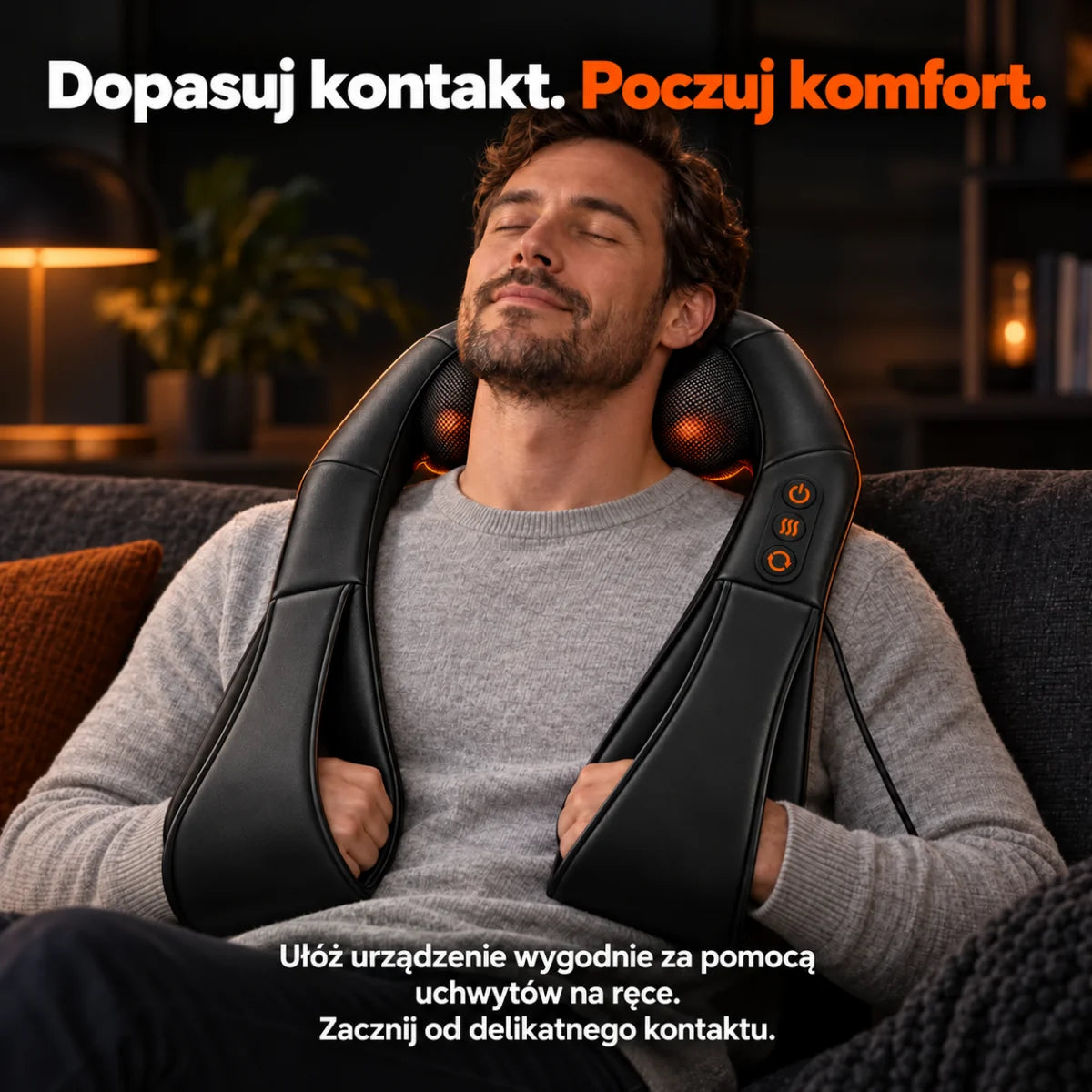 Masażer shiatsu karku w kolorze czarnym: szczegóły i użytkowanie