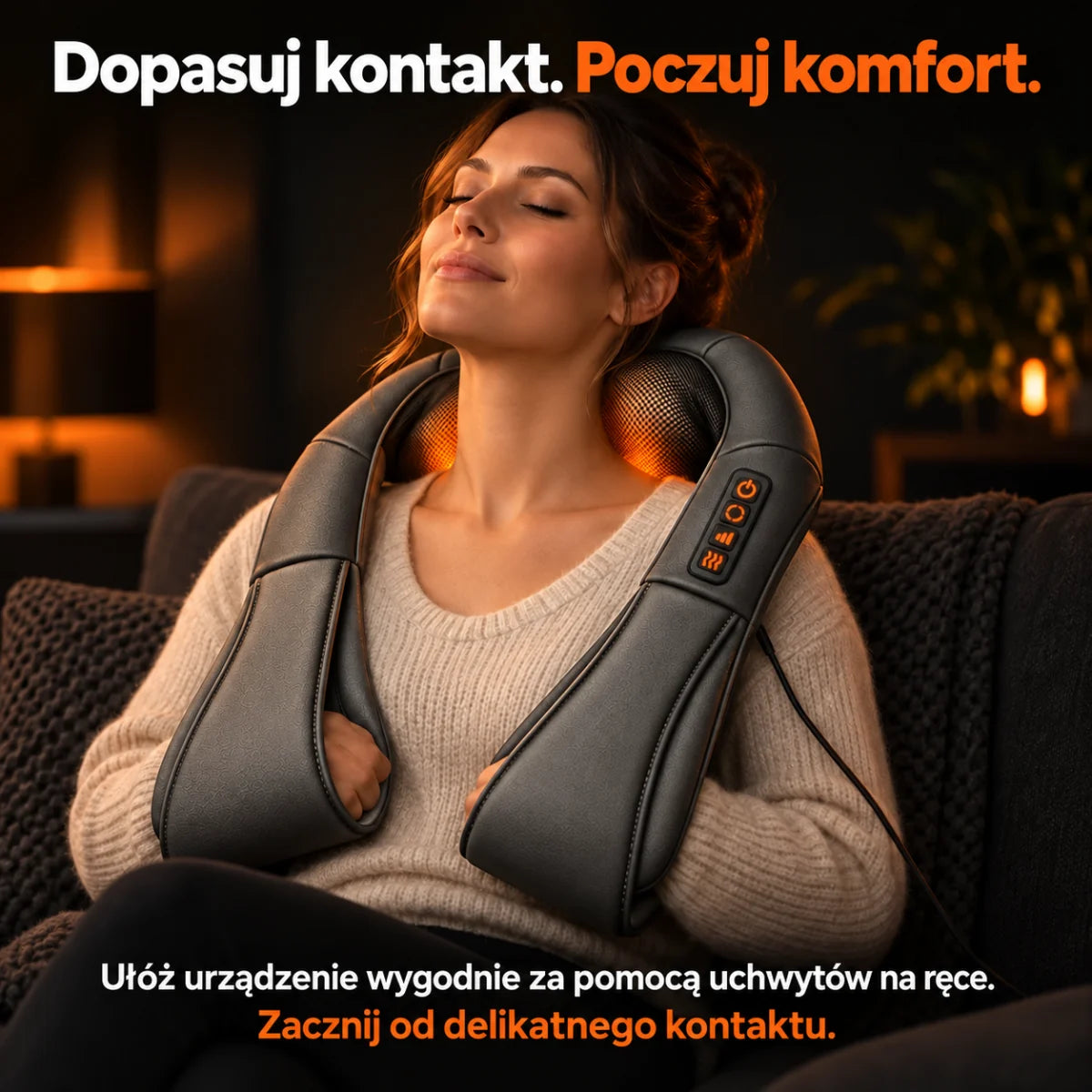 Masażer shiatsu karku w kolorze szarym: szczegóły i użytkowanie