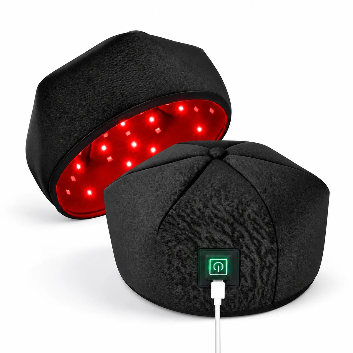 Cuffia LED a luce rossa per il cuoio capelluto