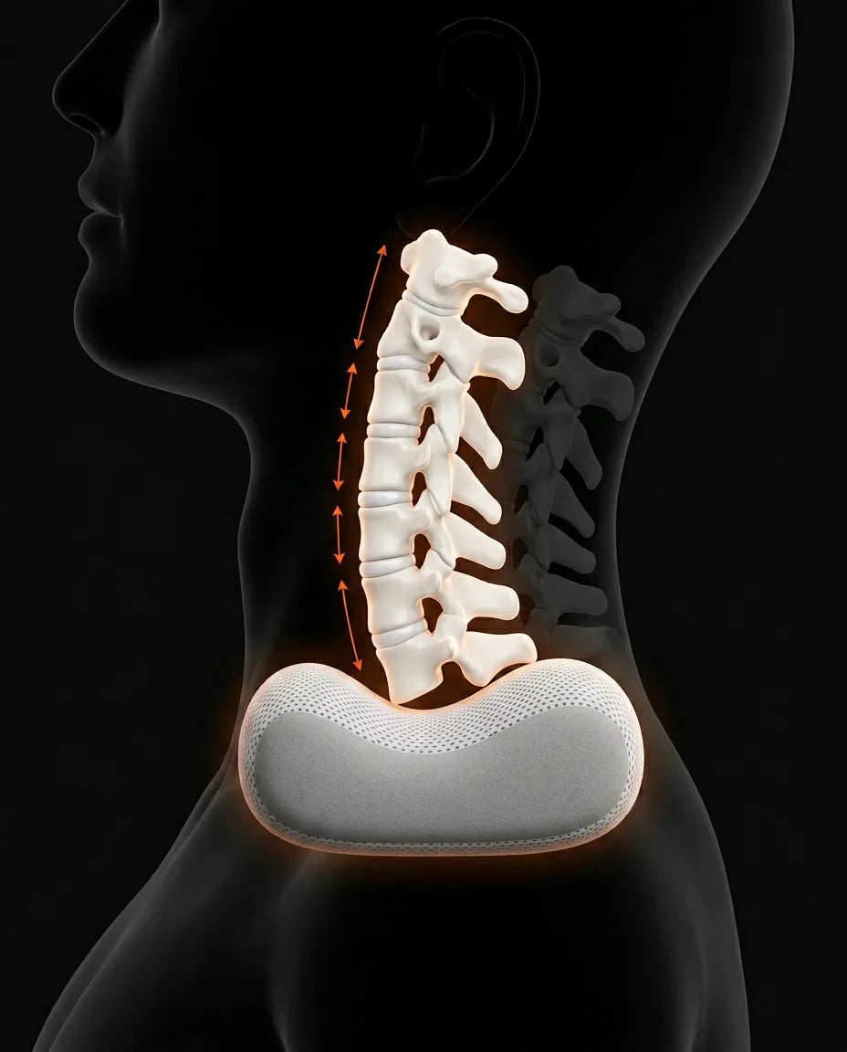 Una forma curata per appoggiare il collo