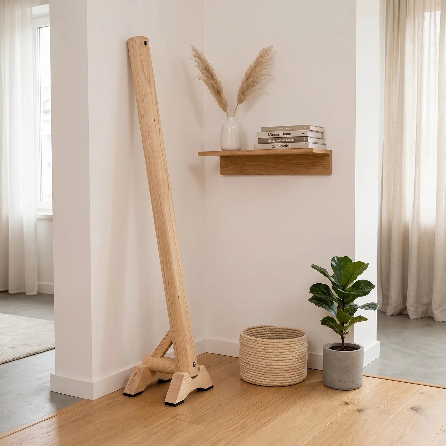 Legno, linee semplici, poco ingombro